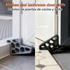 Multi Duty Door Stopper Non-Slip Balcony Window Door Wedge Easy Install For Home Office Bathroom Kitchen, Track Lock & Anti-Slam