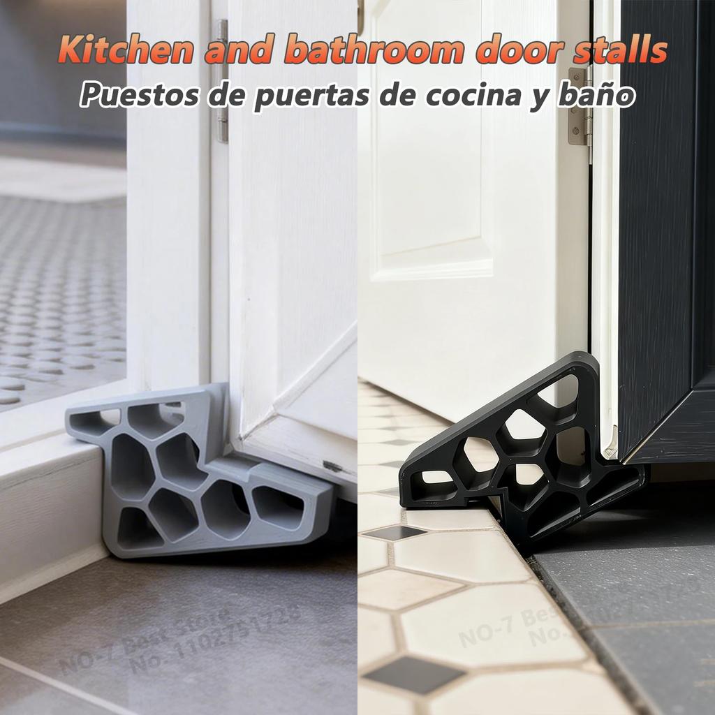 Multi Duty Door Stopper Non-Slip Balcony Window Door Wedge Easy Install For Home Office Bathroom Kitchen, Track Lock & Anti-Slam