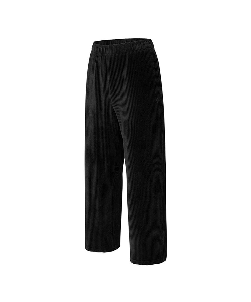 XEXYMIX Velour Corduroy Wide Pants Black Xtftp14J3
