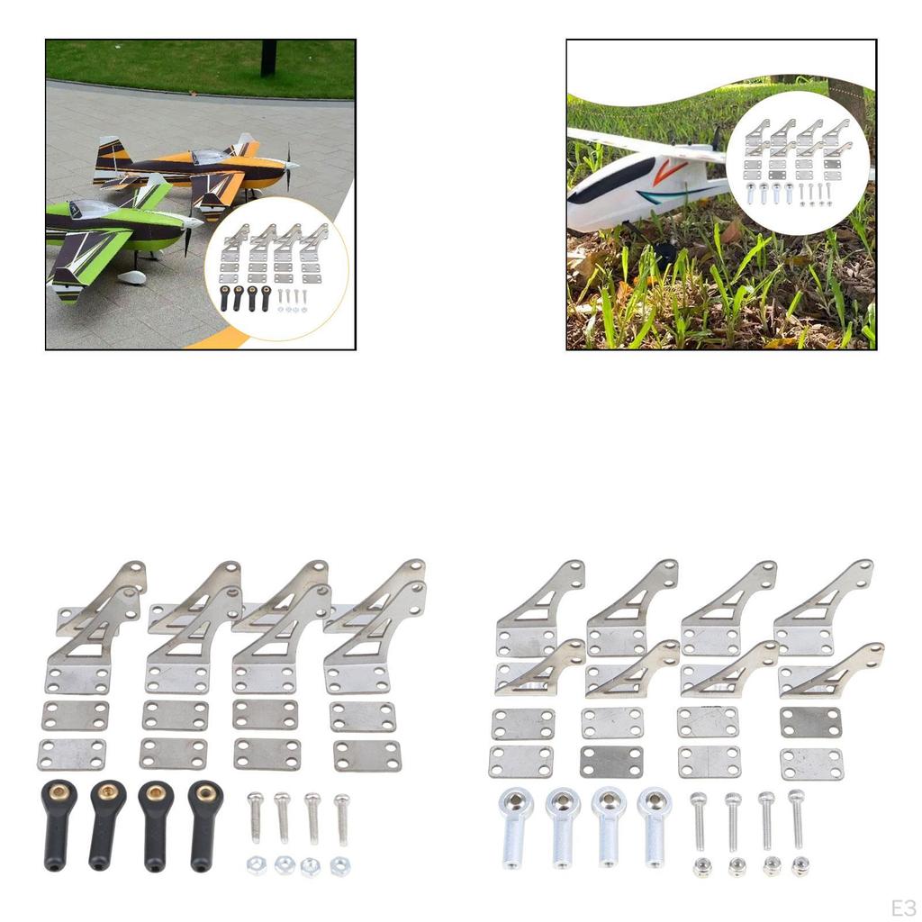 4 Pieces of RC Airplane Control Accessories with Ball Head, Lightweight Replacement, High
