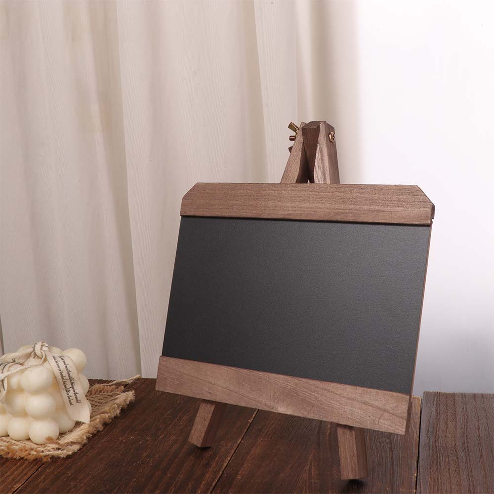 Collapsible Desktop Memo Board Mini Small Wooden Blackboard Rustic Message Board Wedding Decor