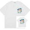 Grenzüberschreitend auf Lager exklusiv Casablanca Doppelgaze reine Baumwolle Unisex T-Shirt Hip-Hop lässig Kurzarm locker Rundhals