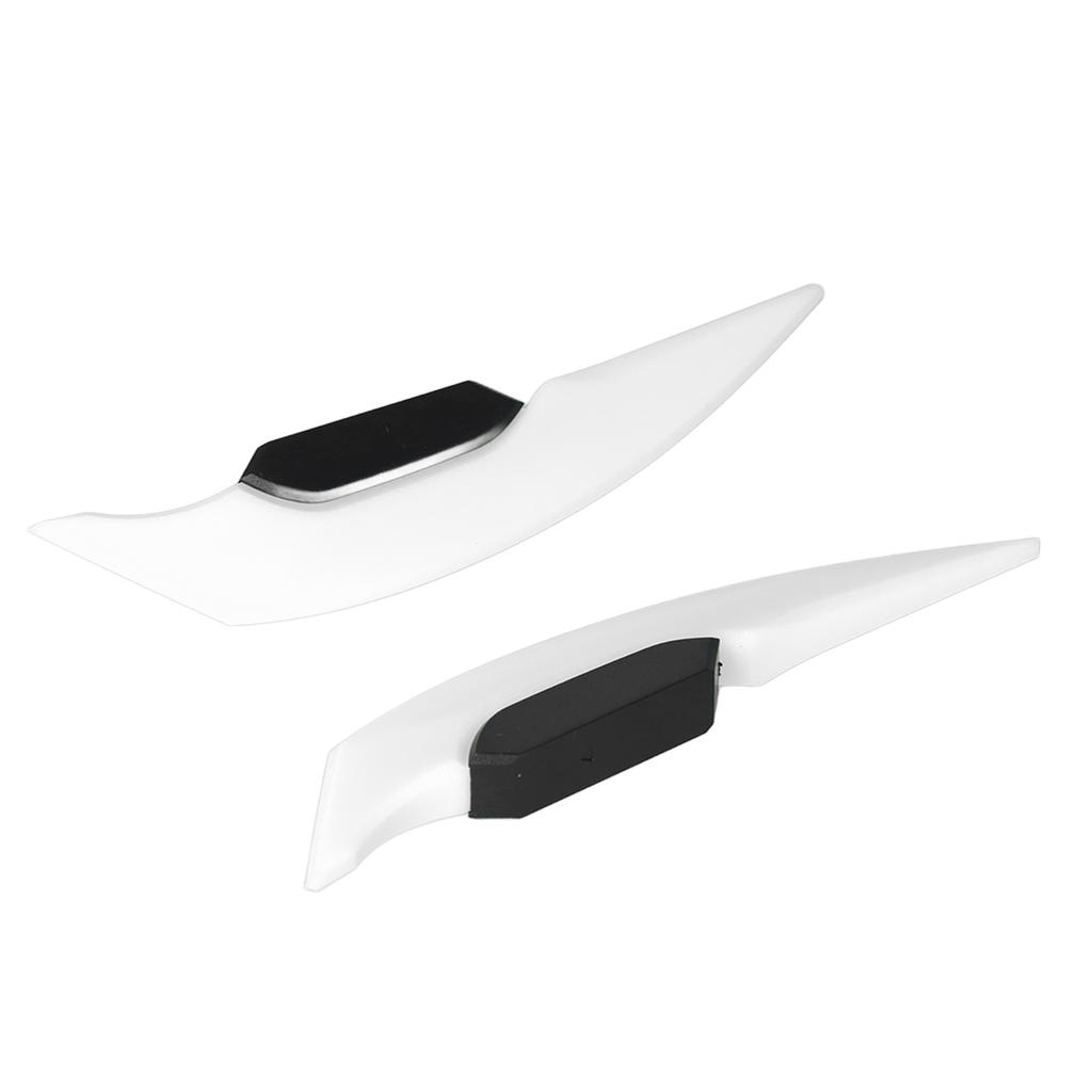 1 Pair Motorcycle Side Winglet Aerodynamic Wing Spoiler Universal for Motorbike Electric BikesWhite