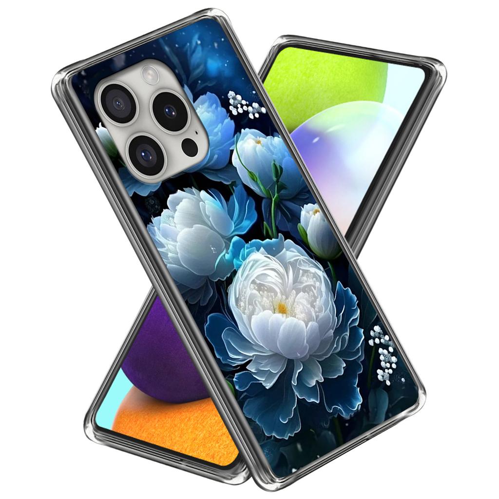 For iPhone 16 Pro Case Pattern Printed Shockproof TPU Phone Cover