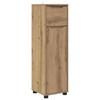 Bathroom Cabinet with Shelf Artisan Oak Finish 30.5 X 30 X 101 Cm