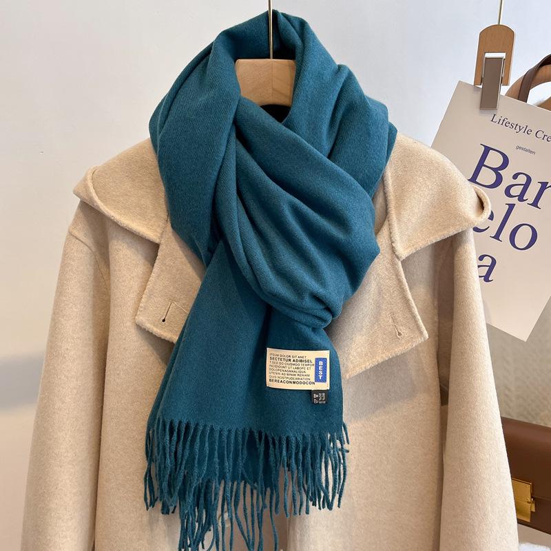 New scarf women's winter versatile shawl imitation cashmere warm high-end couple scarf