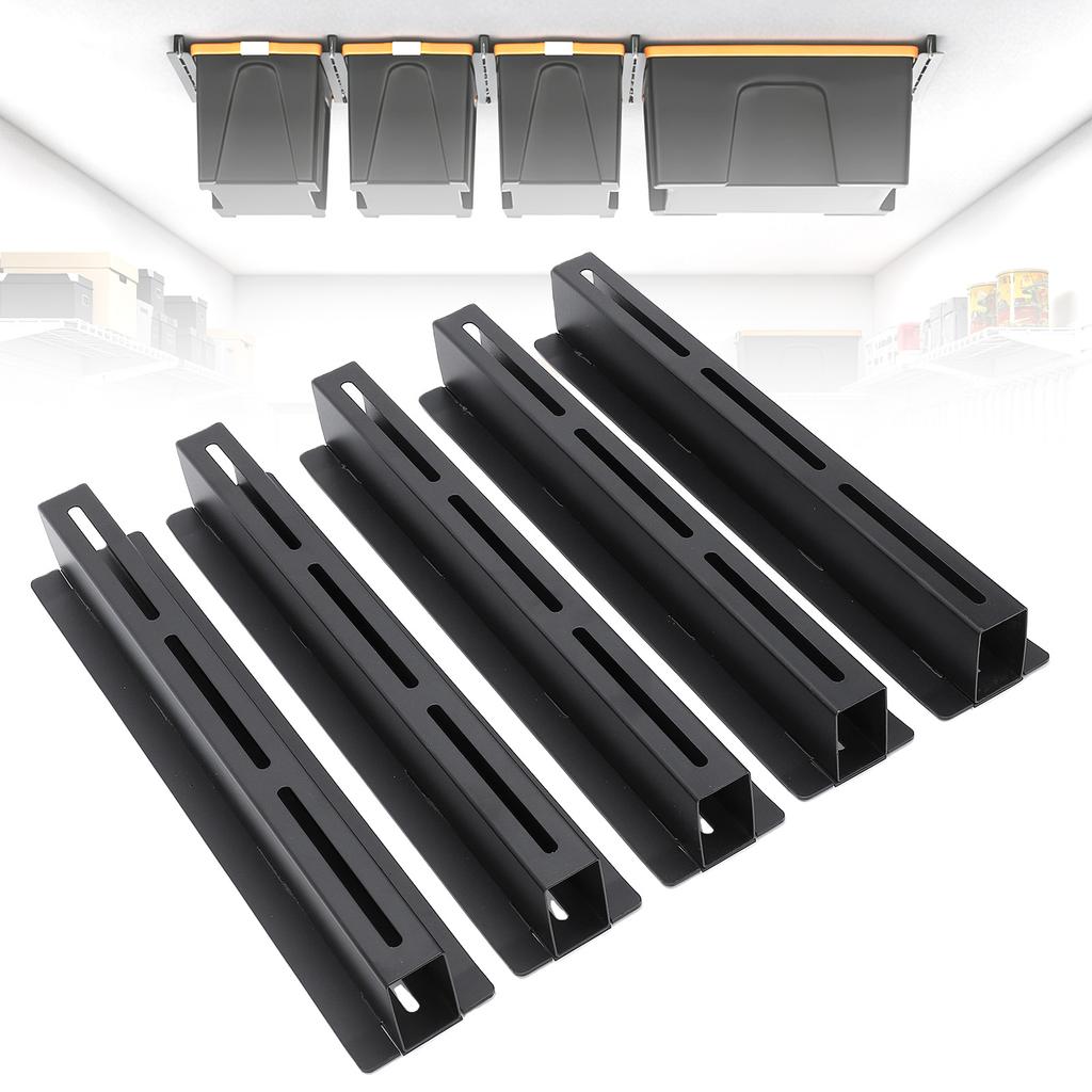 Overhead Garage Storage Rack Heavy Duty Steel Ceiling Mounted Bin Rack for Garage Organization