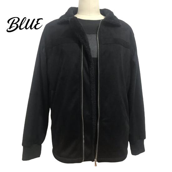 Plus Size Men for Outdoor Leather Thicken Color Faux Coat Solid Winter Jacket