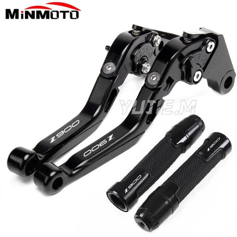 For Z900 Z 900 2017-2022 2023 2024 2025 Motorcycle CNC Brake Lever Clutch Lever Set Adjustable Folding Handle Guard Levers чёрный