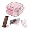 Transparent Shockproof Cover For Buds4/4Pro Headphone Featuring Carabiner Clip Wireless Charging Support Phone Holder