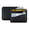 Fashion Wavy Leather Card Bag Women Men Ultra-thin 4 Slots Card Holder Soft PU Leather Bank Credit Card Case