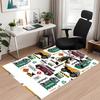 Truck Printed Carpet, for Office Chair Living Room Bedroom Kitchen Room Decor Gifts.