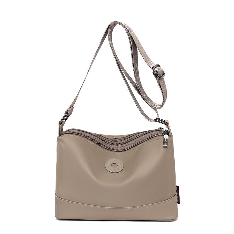 Waterproof Nylon Bag Multi-compartment Large Capacity Crossbody Bag Women's Travel Lightweight Shoulder Bag