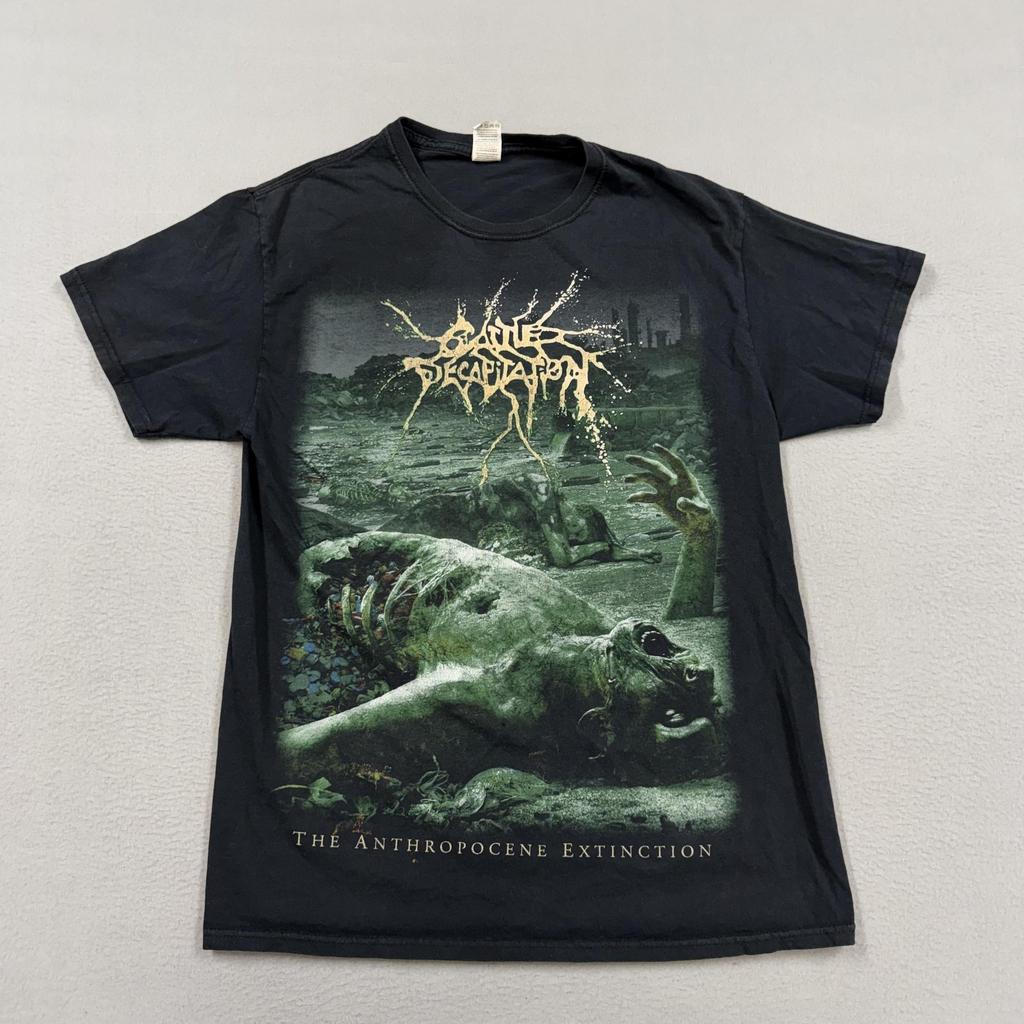 Cattle Decapitation Shirt Mens Medium Black Anthropocene Extinction Graphic Tee Unisex T-Shirt