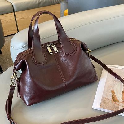 Sac à main en cuir véritable de grande capacité pour femme, sac à bandoulière rétro en cuir de vache de qualité supérieure, sac fourre-tout, grand sac