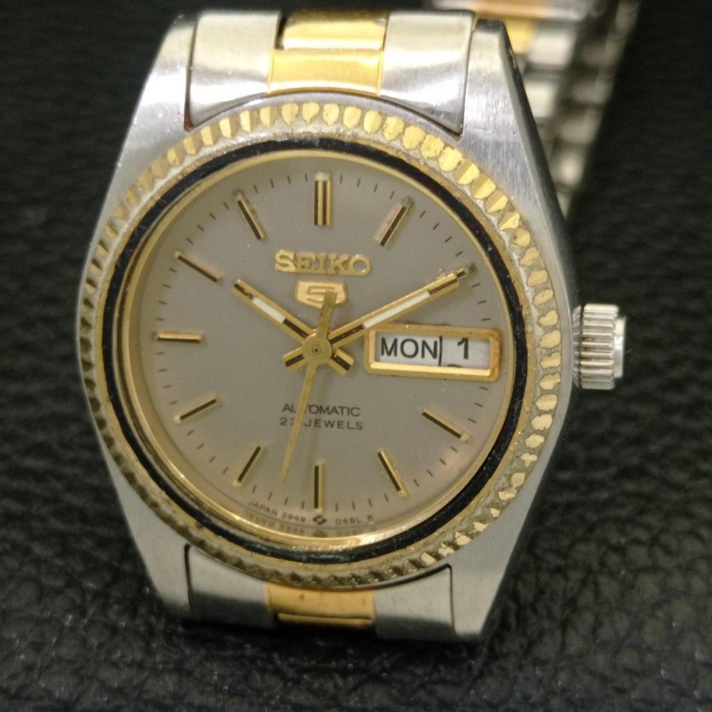 AUTOMATIC VINTAGE SEIKO 5 JAPAN 2906A WOMENS ORIGINAL DIAL WATCH A704250-1