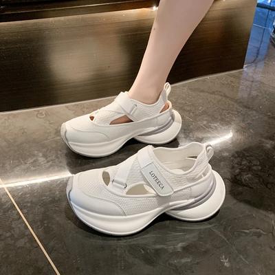 Fashion Summer Women's Casual Sports Sandals 2024 New Women's Shoes Fashion Hollow Breathable Thick-soled Shoes Women's Sports Shoes