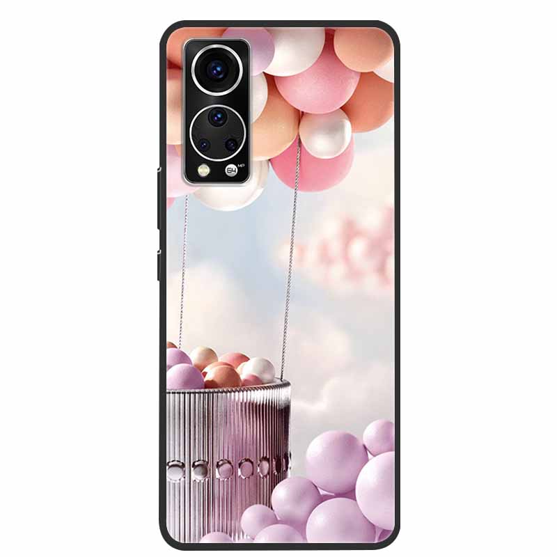 Für ZTE Axon 30 Handyhülle Cover Cooler Wolf Löwe Tiger Schwarzes Silikon Weiche Hülle Für ZTE Axon 30 Rückabdeckung Hülle Axon30 5G Hülle