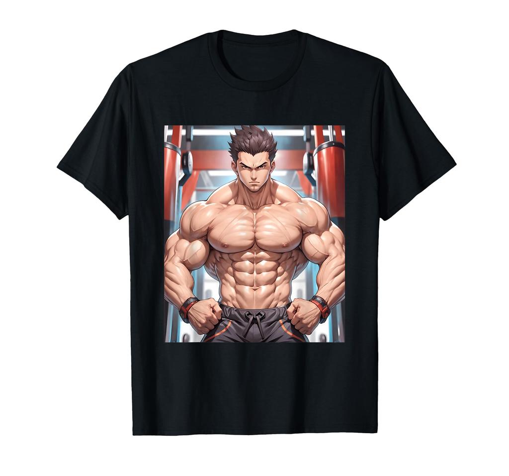 Motivation Print Anime, Gym, Workout, Manga, Japanese, T-Shirt