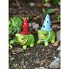 1pc Resin Frog Wearing Hat Christmas Ornament, Rustic Countryside Garden Patio Micro Decoration, Cute Animal Figurine, Suitable For Succulent Plants