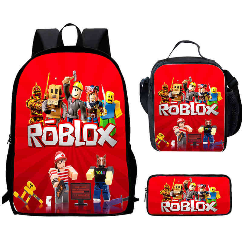 Roblox Printed Backpack, Children'S And Elementary School Bags