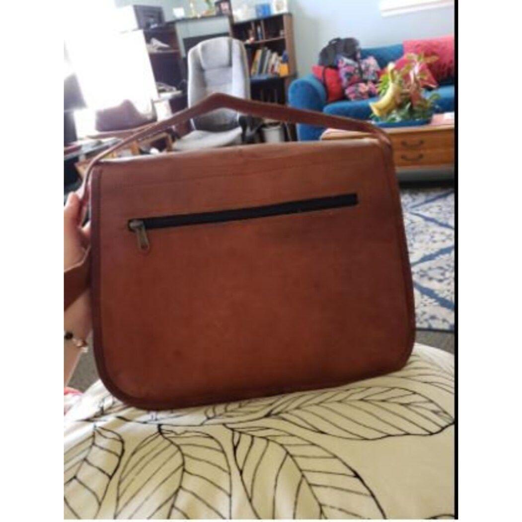 Кожаная большая сумка — фото 4