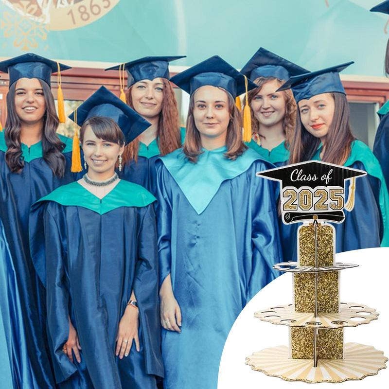 Money Holders For Graduation 3 Tier Graduation Cake Filled With Money 3 Tier Decorative Table Centerpieces Black And Gold Party