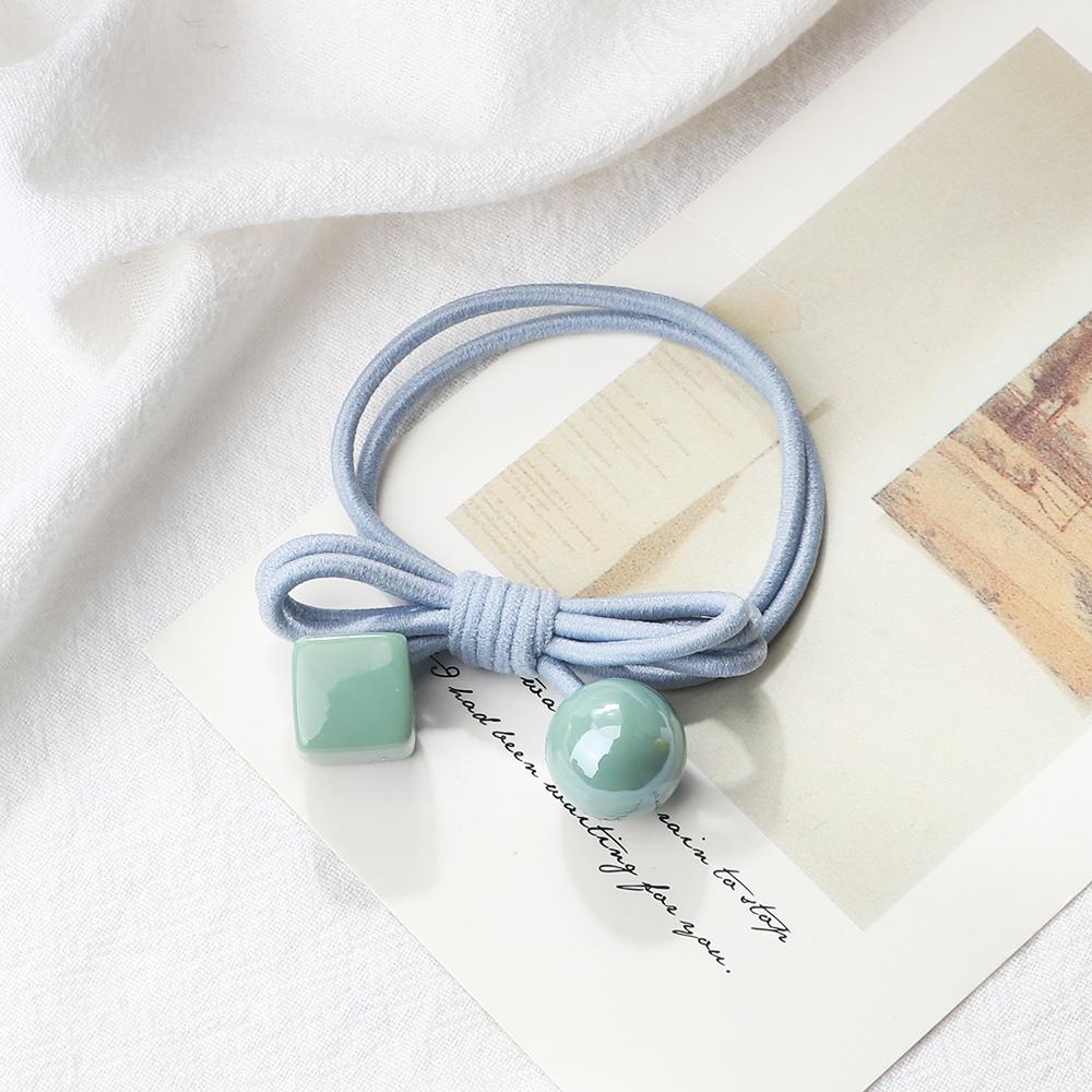 2pcs/set Fashion Cute Bowknot Hair Band for Girls Women Pink Ball Cube Decoration Headband Hair Accessories Holder Headwear Gift