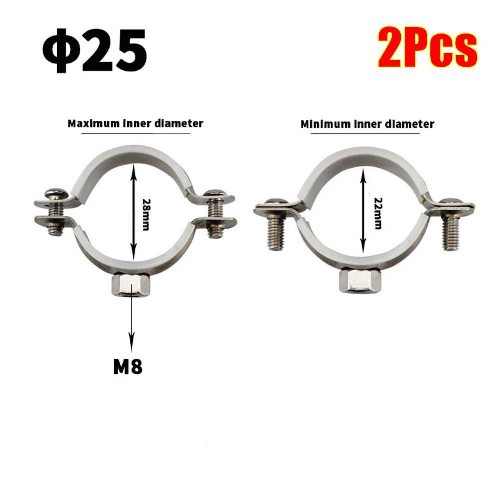 

1 шт., трубный фитинг, круглый хомут для шланга, крепеж, крепеж, кронштейн для зажима трубы, держатель для подвесной трубы 25mm