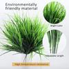 2pcs 7 Forks/Bundle Artificial Plants, Green Grass Plastic FlowersWedding Spring Summer Living Room Christmas Home Decoration