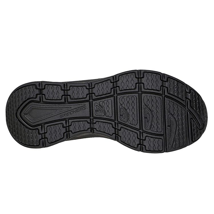 Skechers Relaxed Fit Dlux Walker Low Top Casual Shoes Women Sneakers Black 149810-BBK