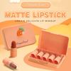 Five Lipstick Set Matte Whitening Complexion Waterproof Lipstick Velvet Matte Long-Lasting Makeup Effect Lip Gloss Non-Stick Cup Non-Fading Lipstick