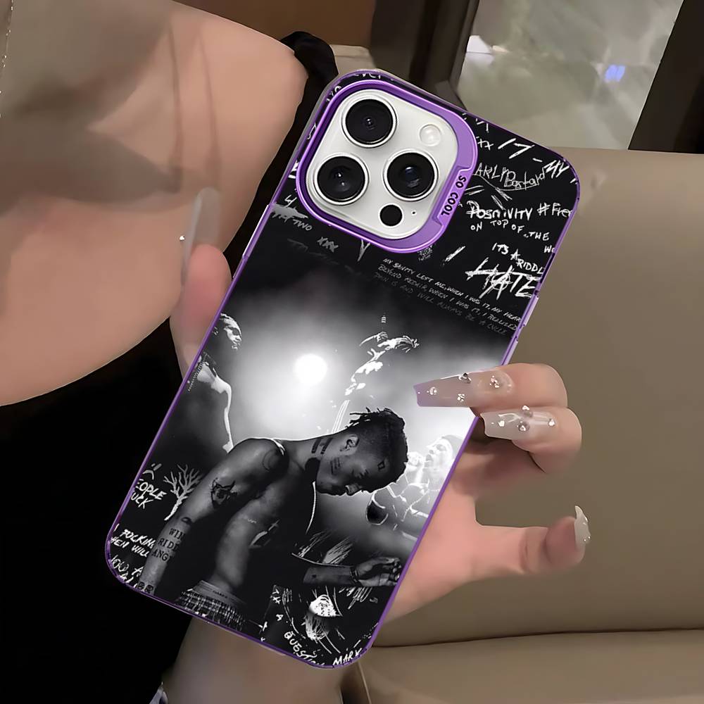 Rapper X-XXXTentacionS Phone Case For IPhone 16 15 14 13 12 11 17 Pro MAX Plus Pro Matte Shockproof Cover