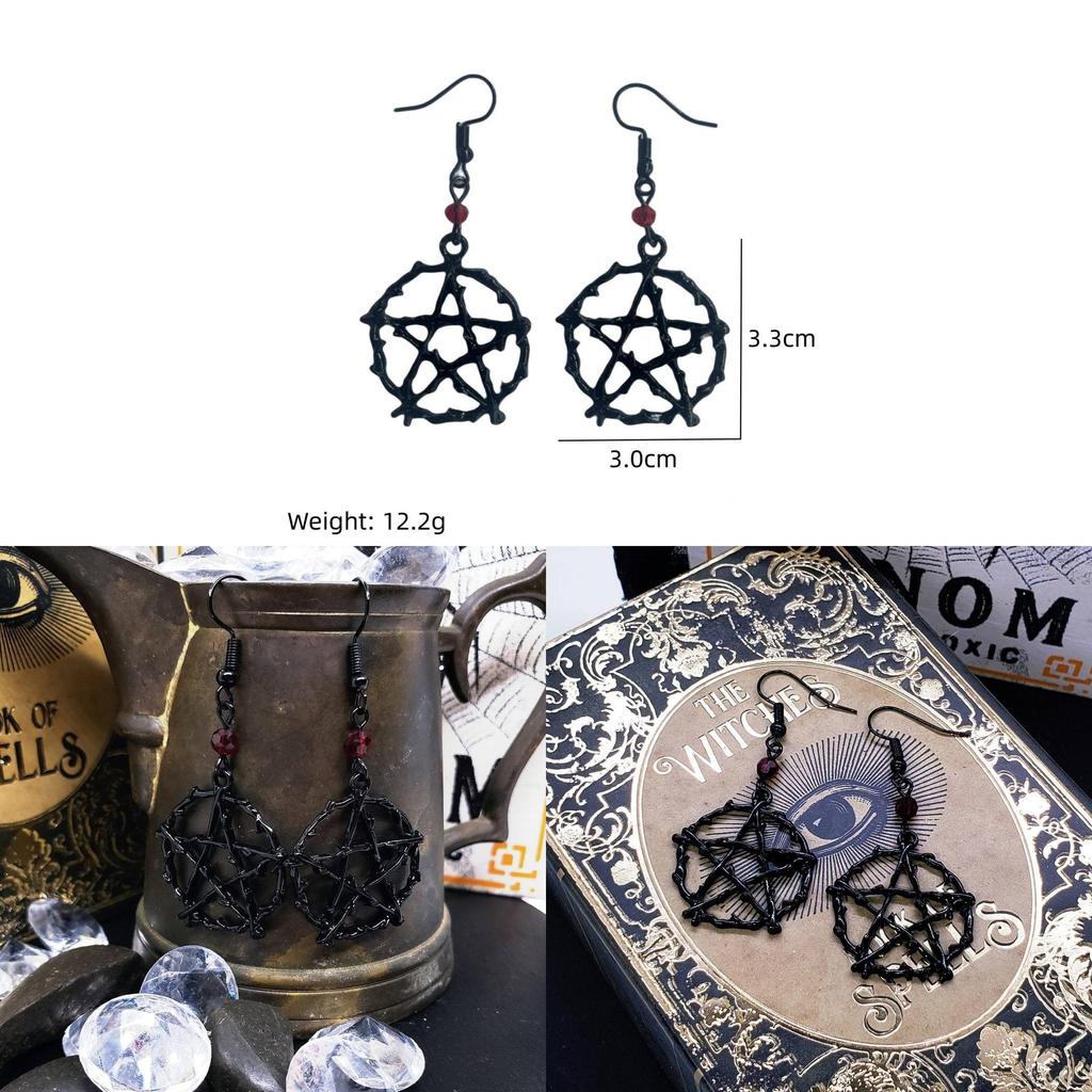Geometric Star Alloy Earrings For Women Cool Style