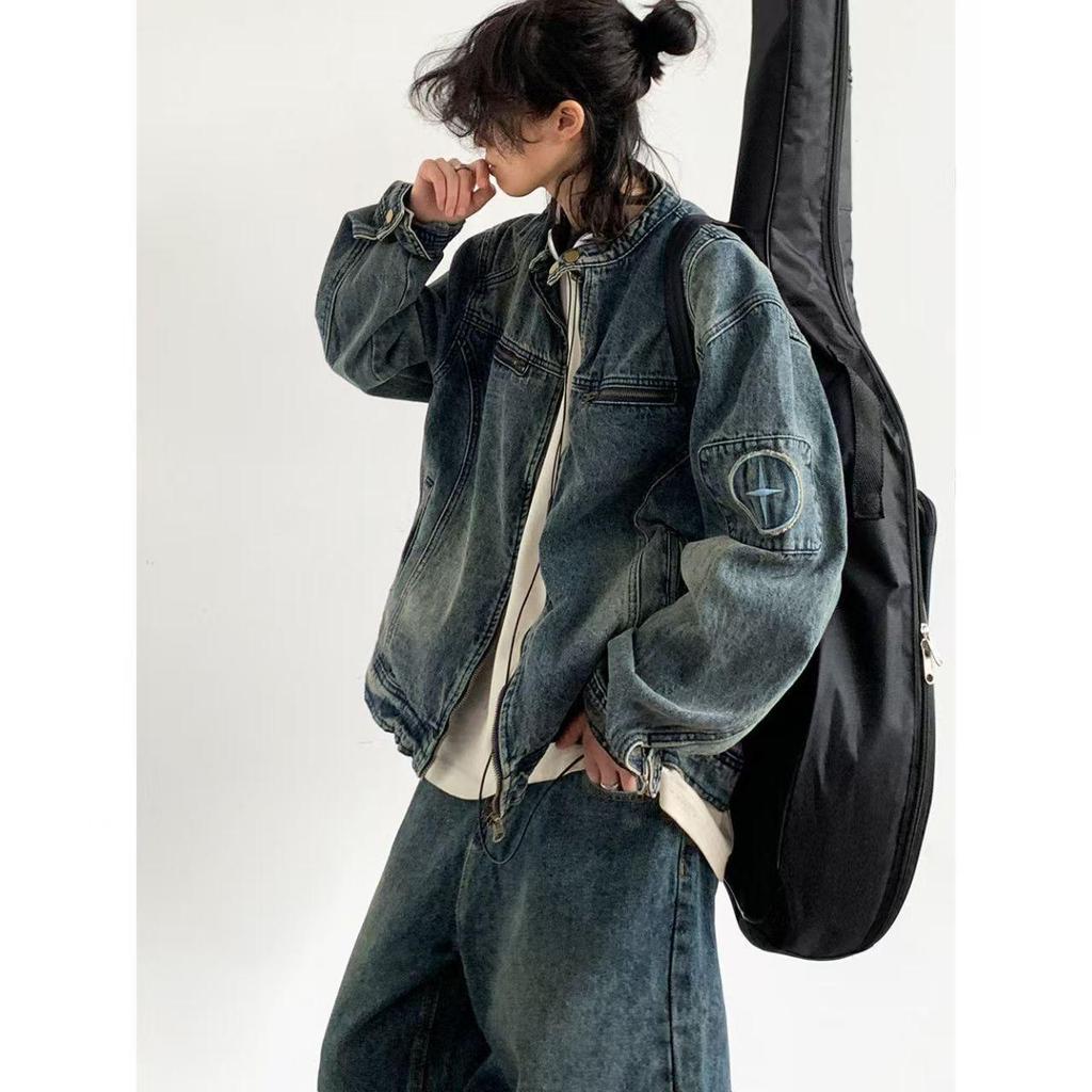 Men's 2025 Autumn Retro Cropped Jacket - High-End, Clean Fit, Streetwear Style