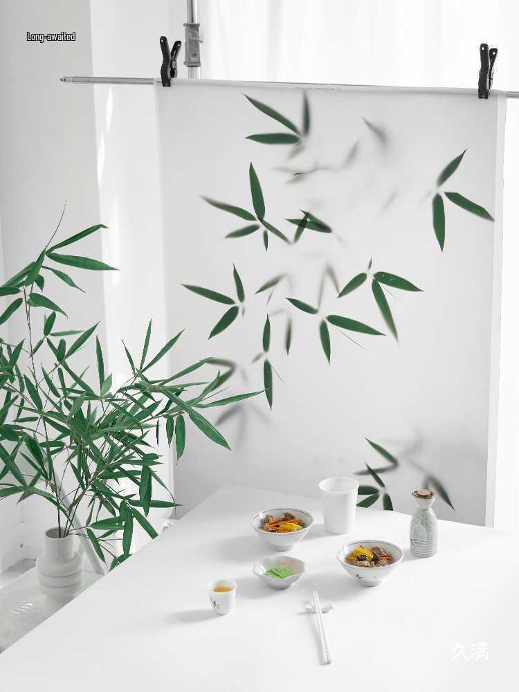 Фотофон «Бамбуковый зеленый» - Новый китайский стиль Single Bamboo Leaf