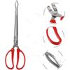 Anti-slip Long Handle Outdoor Tongs Professional Garbage Color Crab Loach Fish Catcher Pliers Multi-purpose High-strength