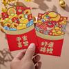 6Pcs/set Cute Dragon Red Packet Cartoon Cartoon Red Bags 3D Print Red Envelope  Celebration Party