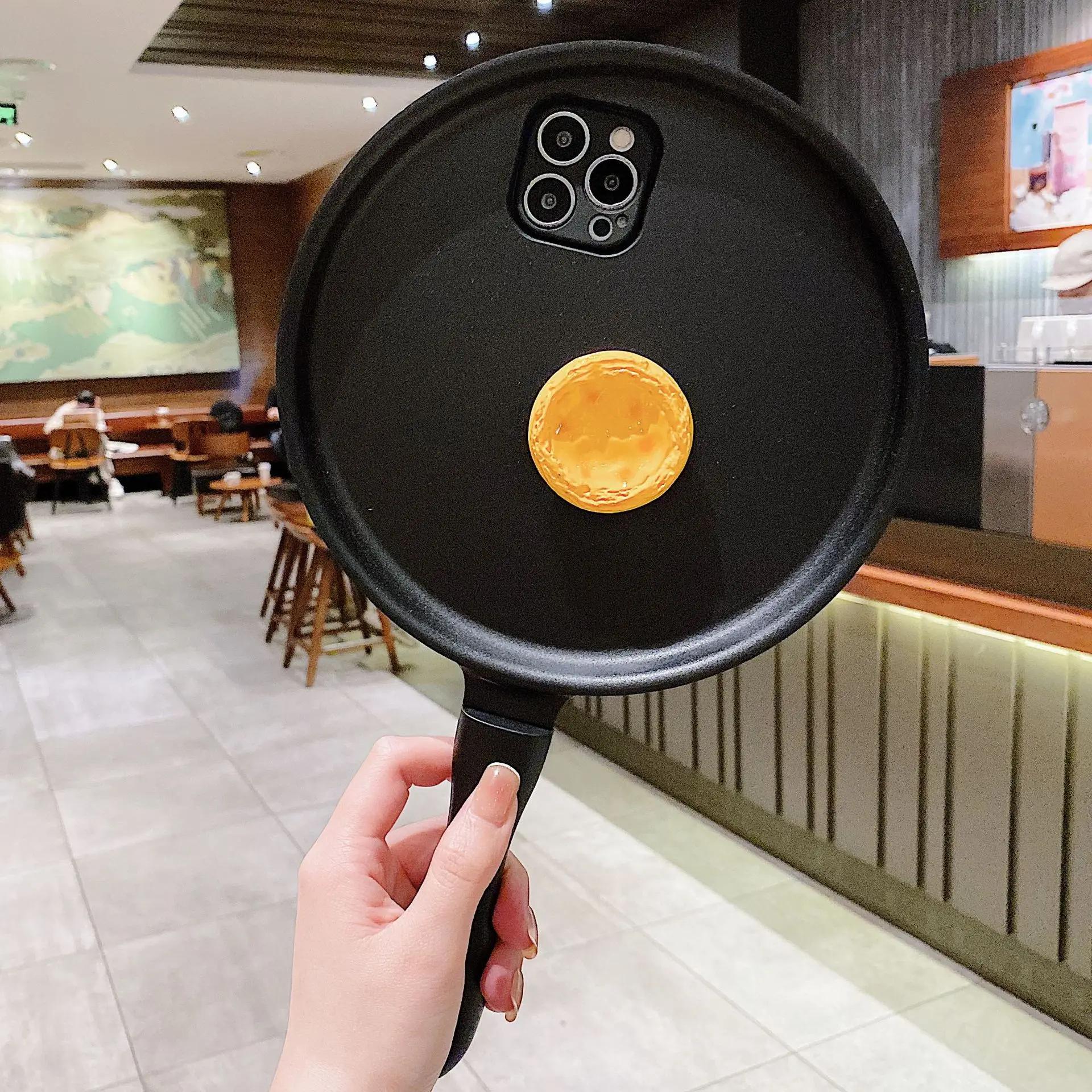 

Чохол для телефону 3D Pan Fried Eggs для iPhone 16 15 14 13 12 11 Por Max X XR Xs Max 7 8 Plus Чохол для телефону Frying Pan Fried Eggs для Samsung S24 S23 Ultra S22 Plus iphone 7Plus 8plus зелений