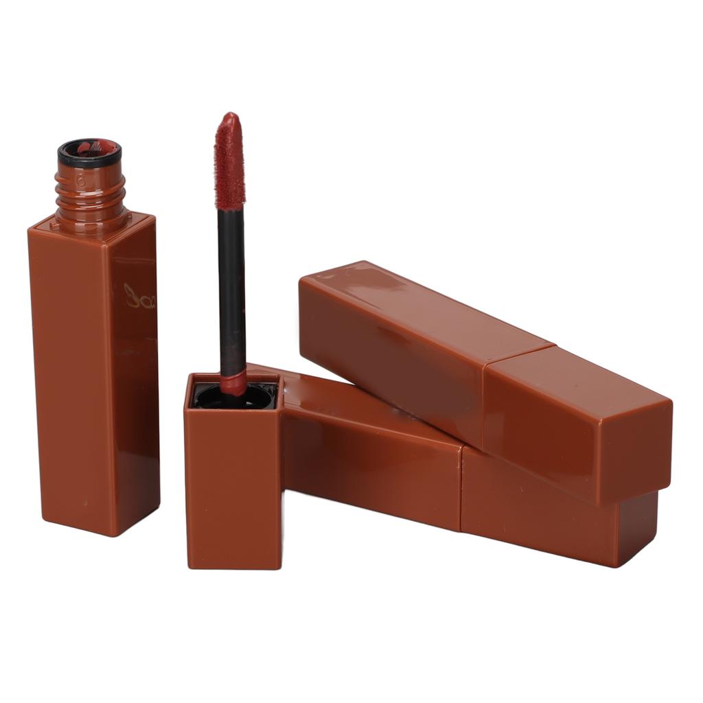 3pcs Liquid Lipstick Mousse Texture Chocolate Shaped Matte Lip Gloss for Lips Makeup 5ml