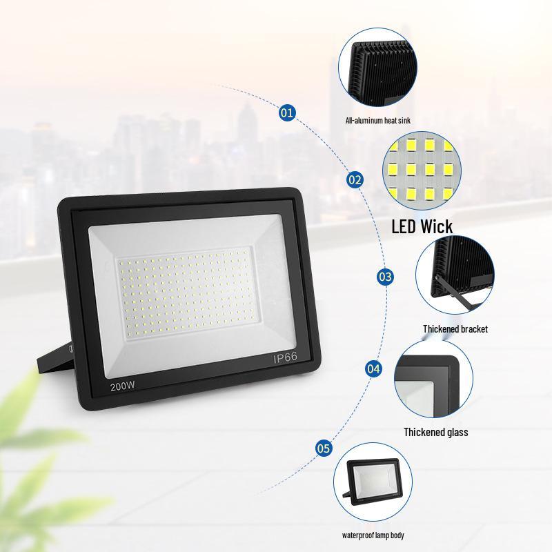 100W Little Apple LED Floodlight - Waterproof Outdoor Light with IP66 Protection