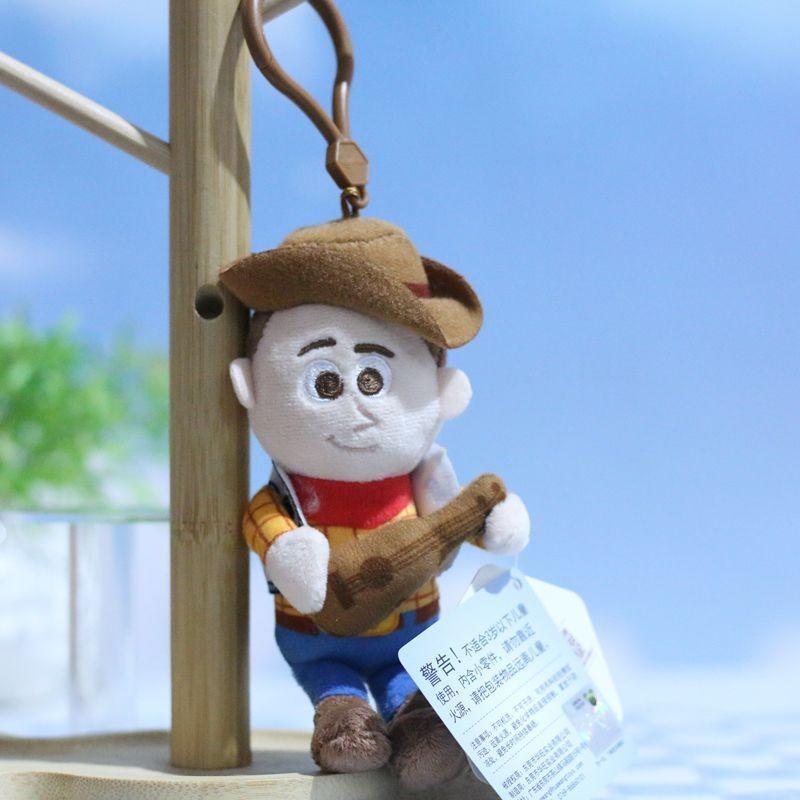 Adorable Buzz Lightyear And Woody Guitar Plush Keychain Doll For Bag Accessories Woody Guitar