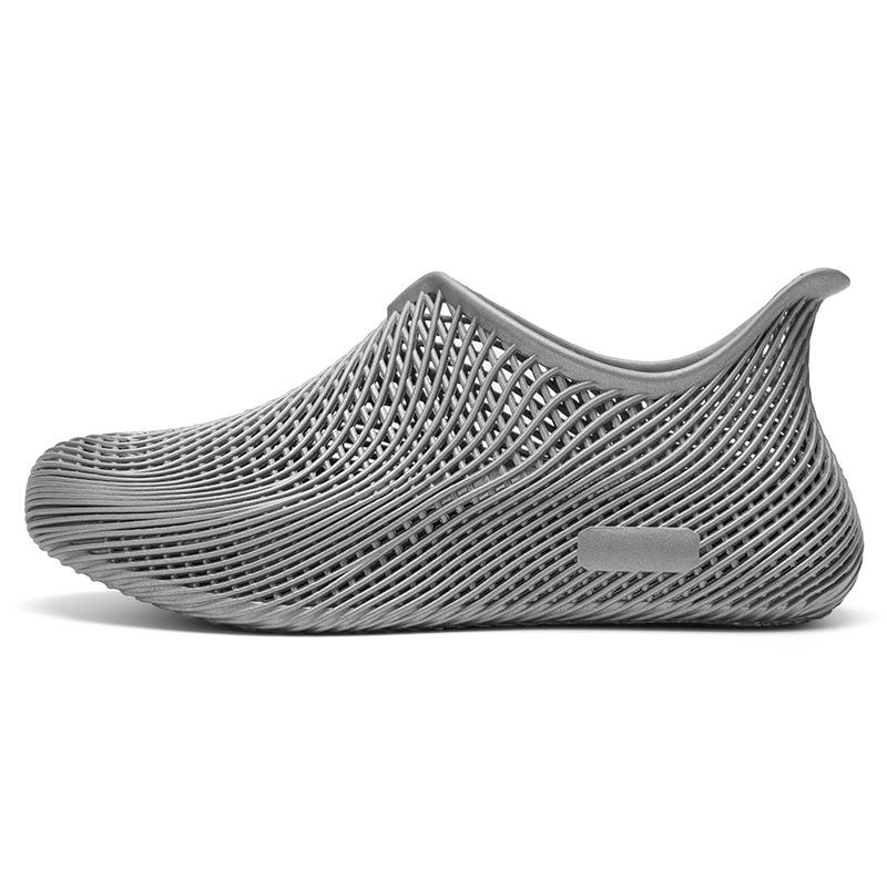 CAOP Gras Marke Technologie Sinn 3D-Druck Lochschuhe Herren Sommer Atmungsaktiv Outdoor Bach Sandalen Ein-Pedal Strandschuhe