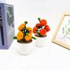 5 Pcs Pumpkin Plush Twisted Stick Potted For Living Room And Photography Props