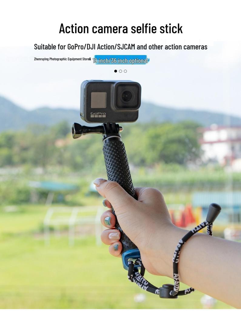 Telescopic Selfie Stick for Action Cameras: DJI Action5, Insta360, GoPro Accessories