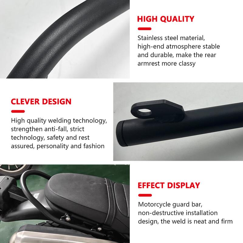 For CL300 CL500 SCL500 2022-2024 Tailstock Armrest Handlebar Rack cl500 cl300 scl500 Motorbike Rear Passenger Seat Grab Bar