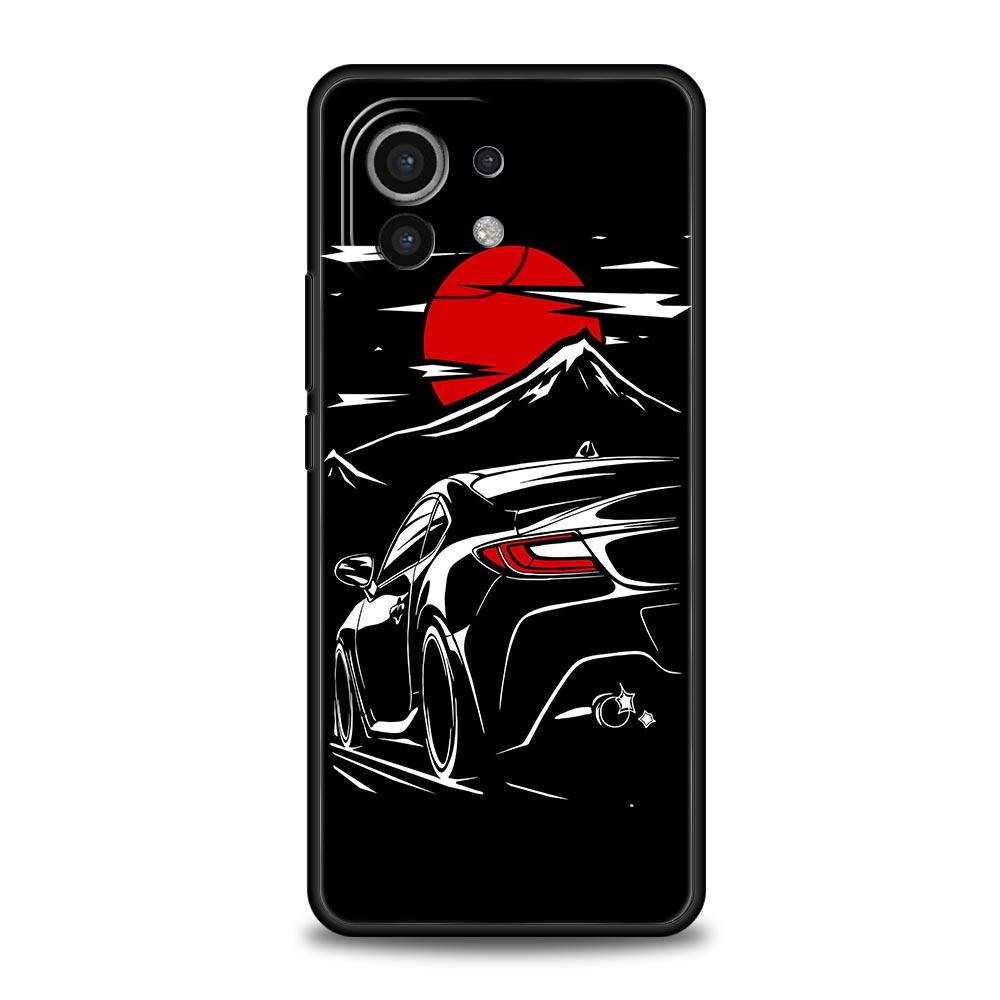 Phone Case For Xiaomi 13 12 11 Lite 12T 11T 10T 9T Mi Poco M4 M3 X4 X3 Pro F4 F3 GT 5G Cover Shell Coque Japan JDM Sports Car