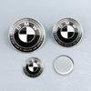 3 Stück ABS 74mm/82mm/45mm 50. Jubiläum Auto Fronthauben-Emblem Kofferraum Heckplakette Lenkradabdeckung für Mini BMW Zubehör