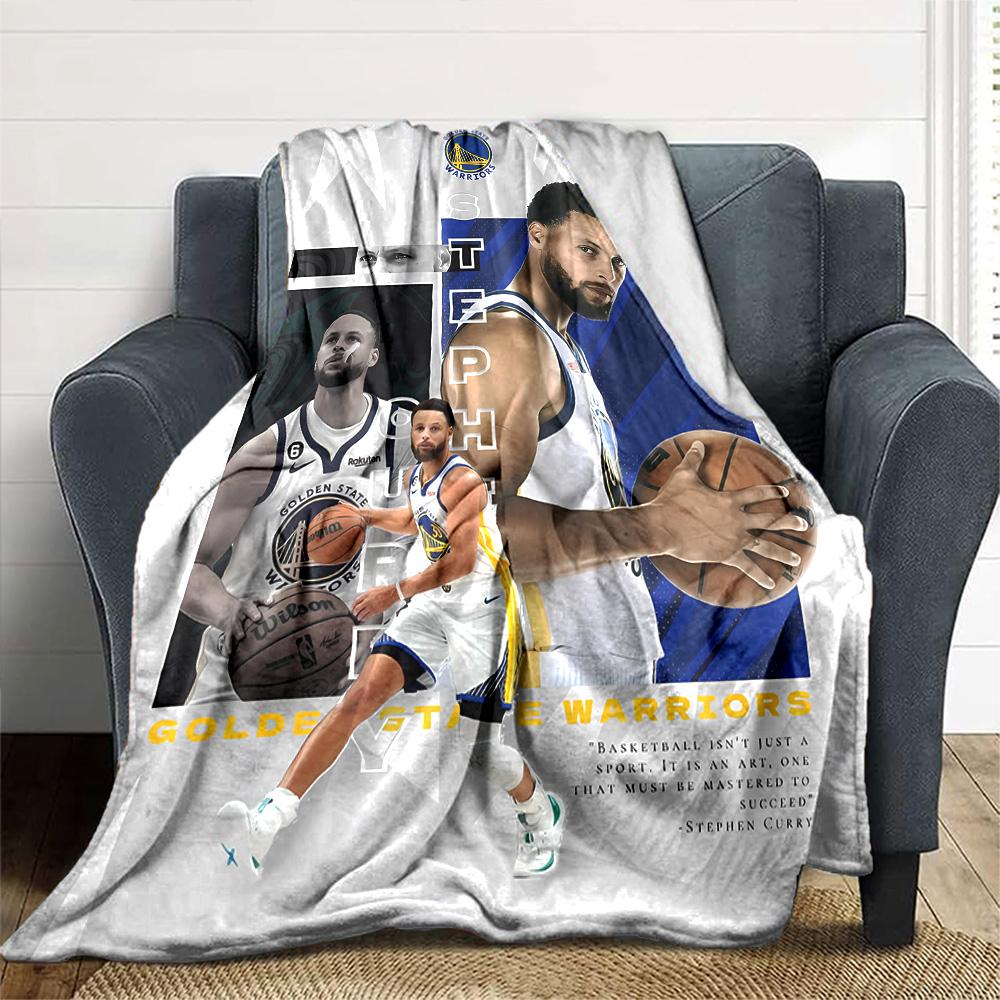 Golden State Warriors Decke Weich & Gemütlich Geeignet für Wohnzimmer Büro Meeresufer für Alle Jahreszeiten Stilvolle Dekoration