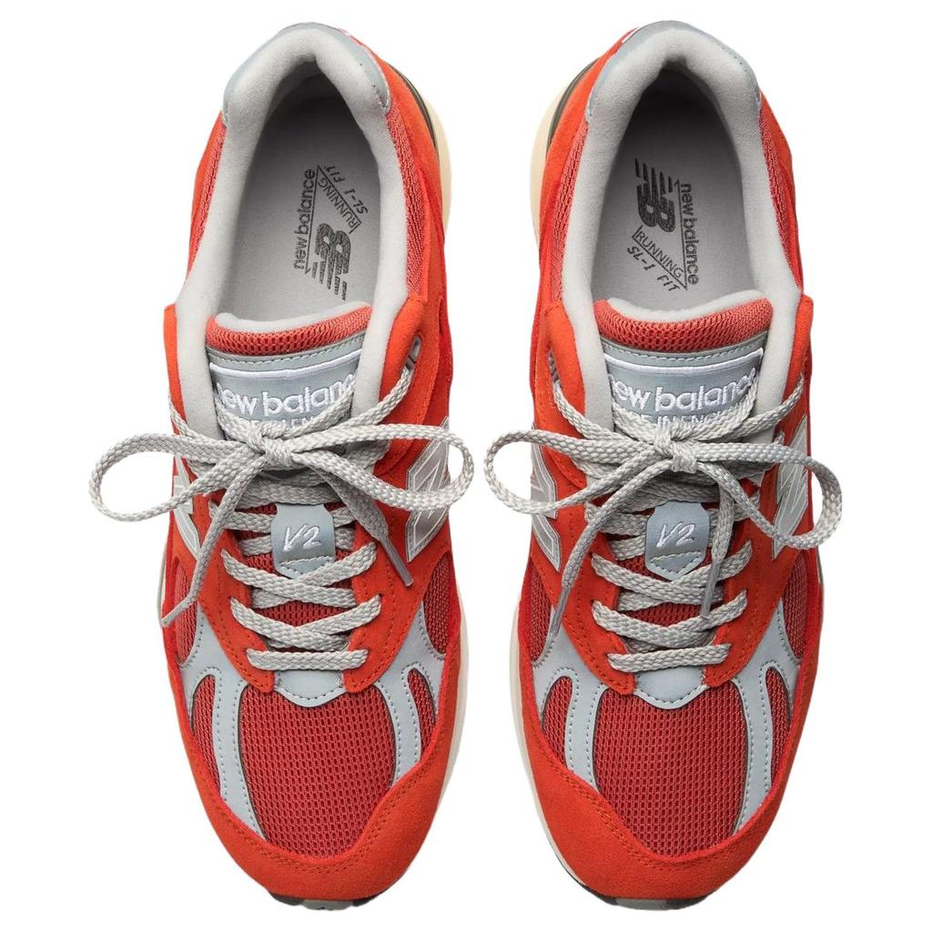 New Balance 991v2 Wyprodukowane w Wielkiej Brytanii Pomarańczowe Unisex Trampki Szare U991VO2
